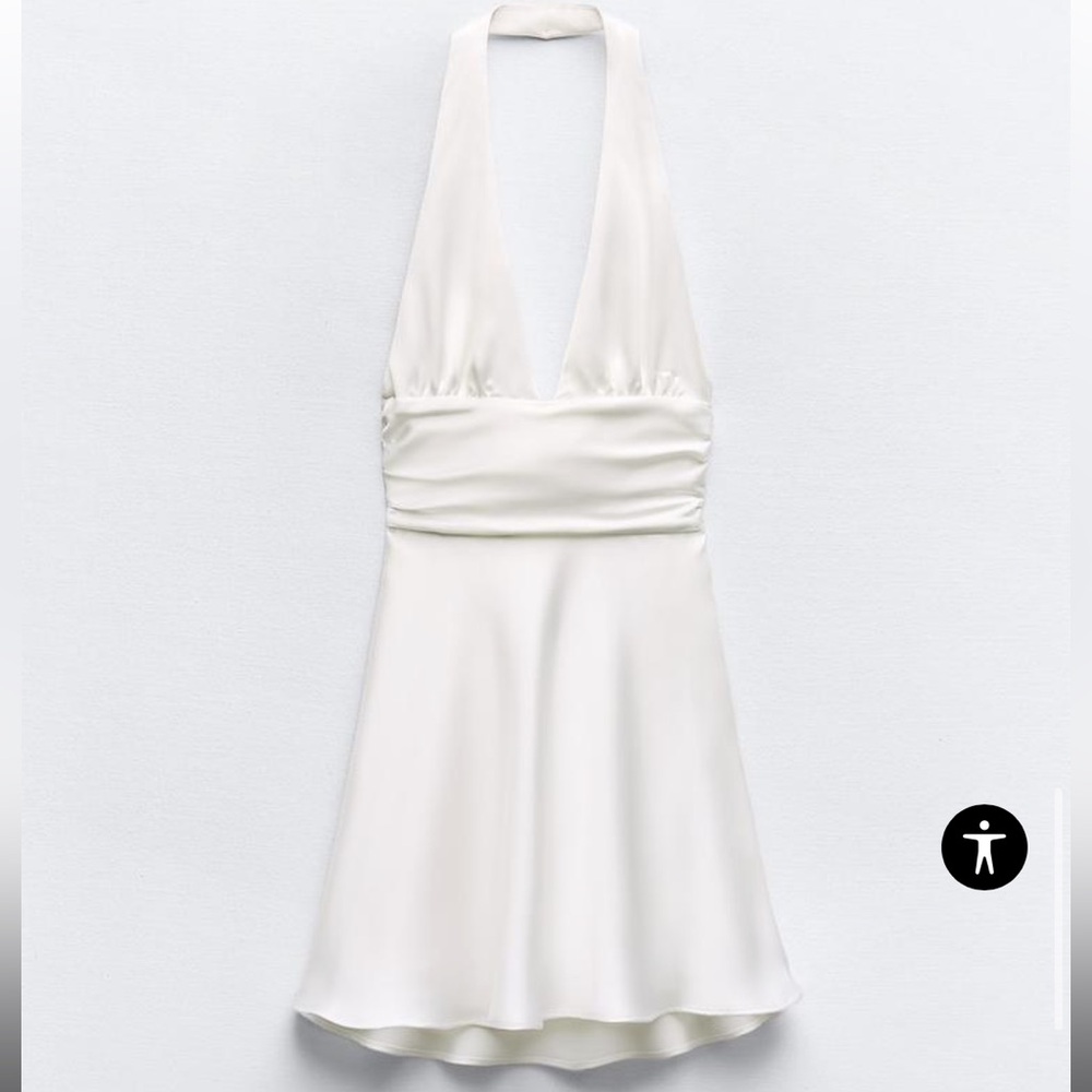 Zara White Graduation Dress